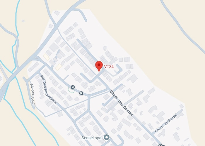Localisation VT34 : Carte Rue Des Amandiers et Chem. des Costes